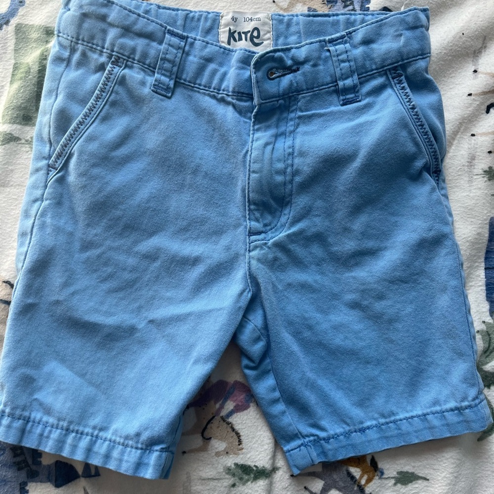 Kids Blue Organic Shorts